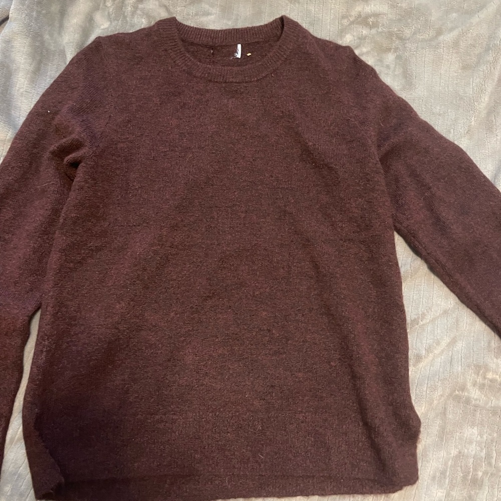 red sweater from old navy